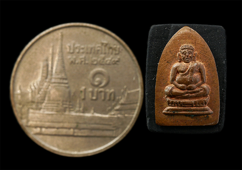 6May25 (113)p.jpg - พระใบมะขาม พิมพ์พระสังกัจจายน์ หลังยันต์ห้า เนื้อทองแดง พระเก่าสวย  | https://kamulet.in.th